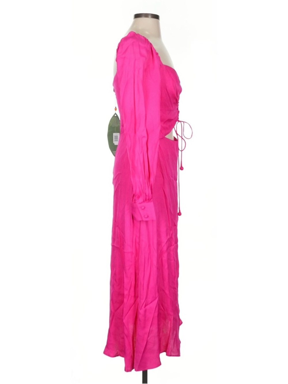 NWT Farm Rio Hot Pink Cutout Midi Dress - Sz Small 🩷 - Picture 7 of 10